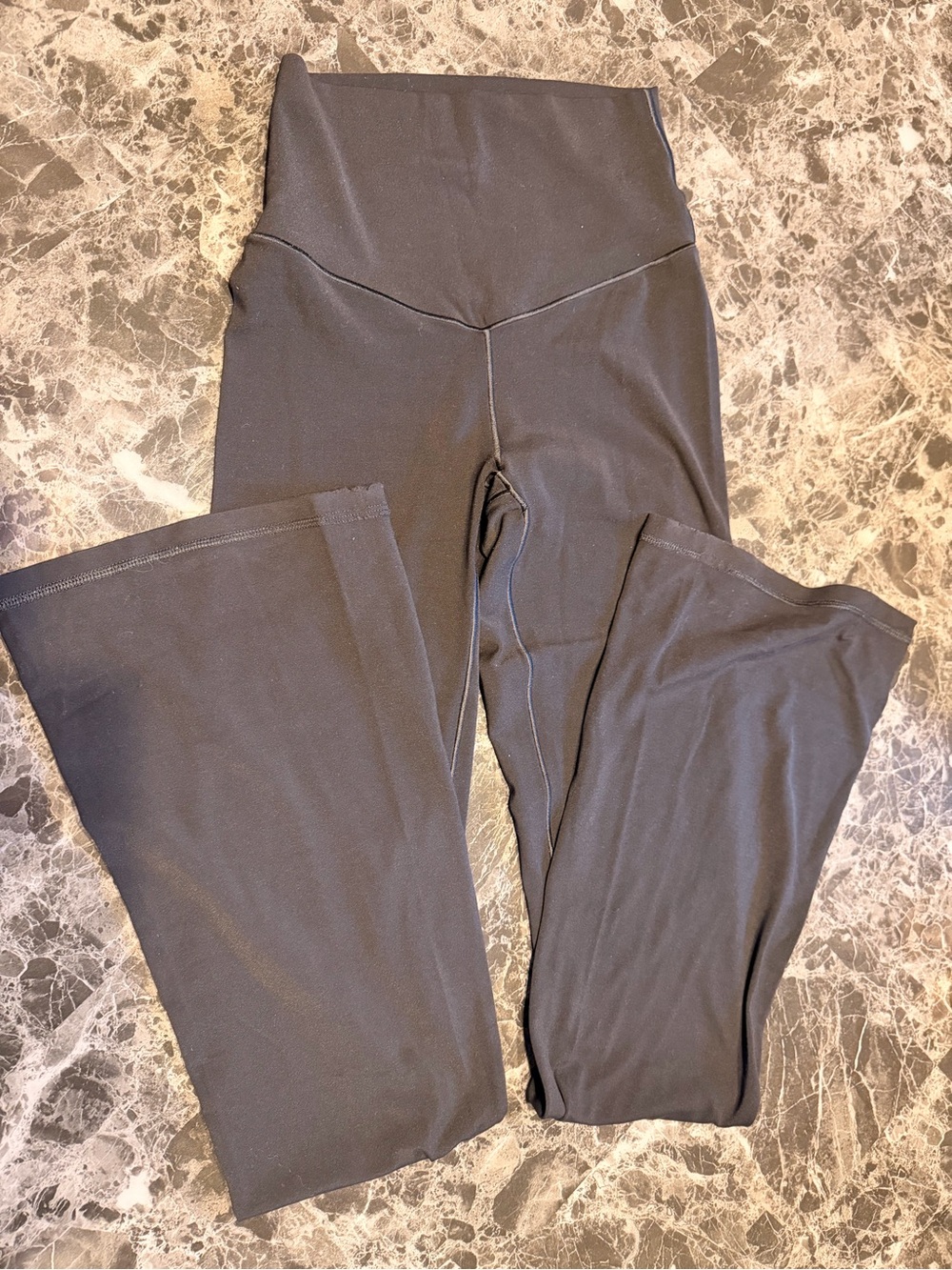 aerie Black High-Waist Flare Leggings